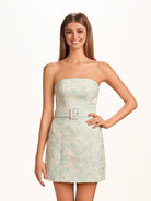 Amaryllis | Sheath Strapless Short Homecoming Dress - KissProm