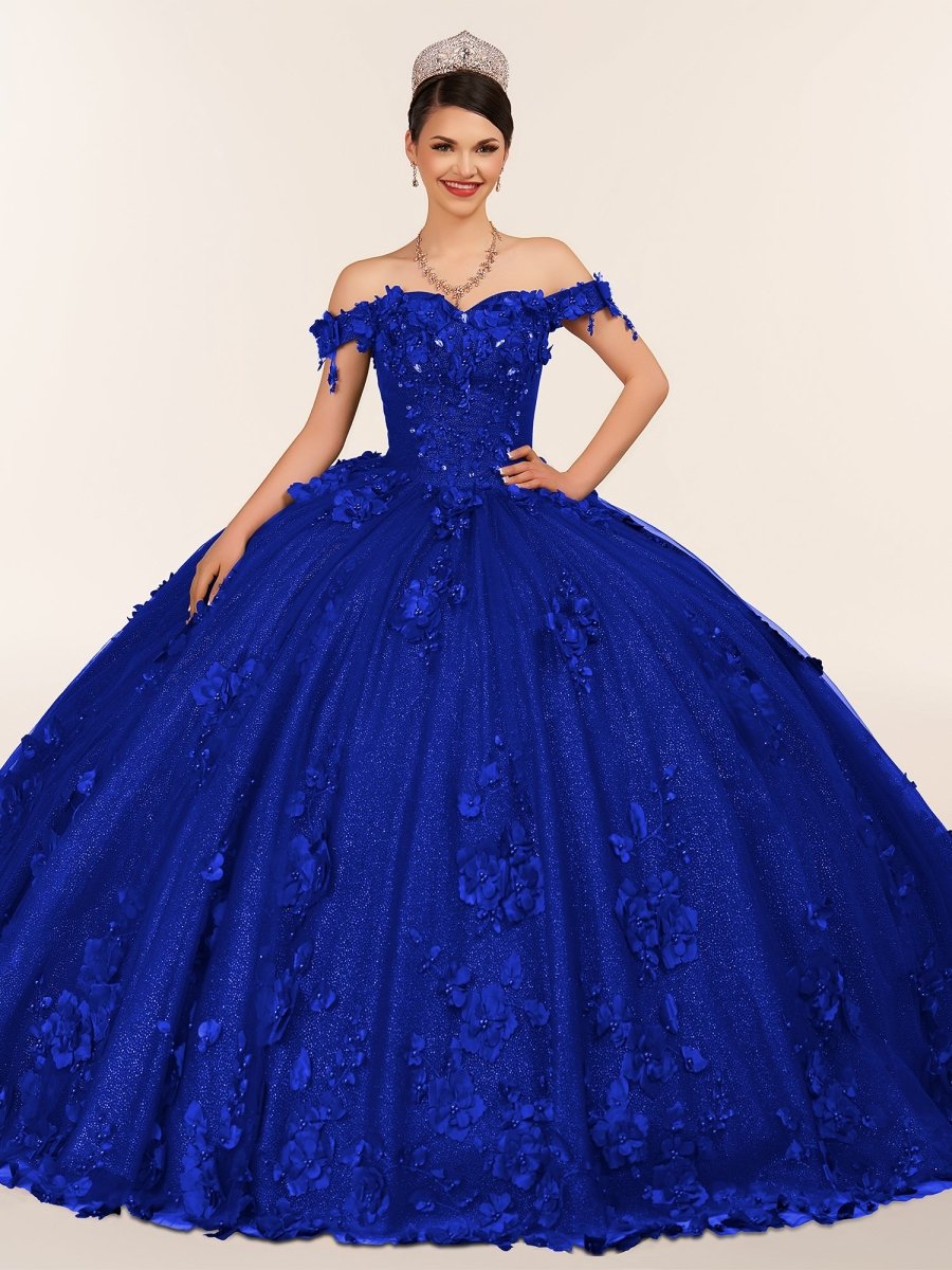 Illa | Ball Gown Organza Sweetheart Burgundy Quinceanera Dress - KissProm