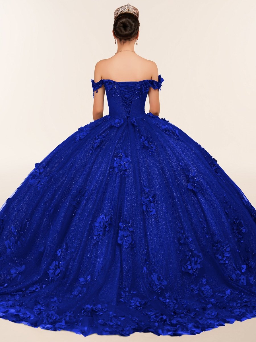 Illa | Ball Gown Organza Sweetheart Burgundy Quinceanera Dress - KissProm
