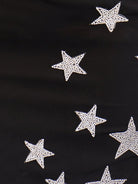 Helene |Sheath Black Strapless Satin Homecoming Dress With Star - KissProm
