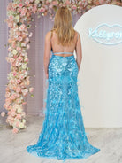 Sonia | Jade Sequin Lace V Neck Mermaid Prom Dresses with Slit - KissProm