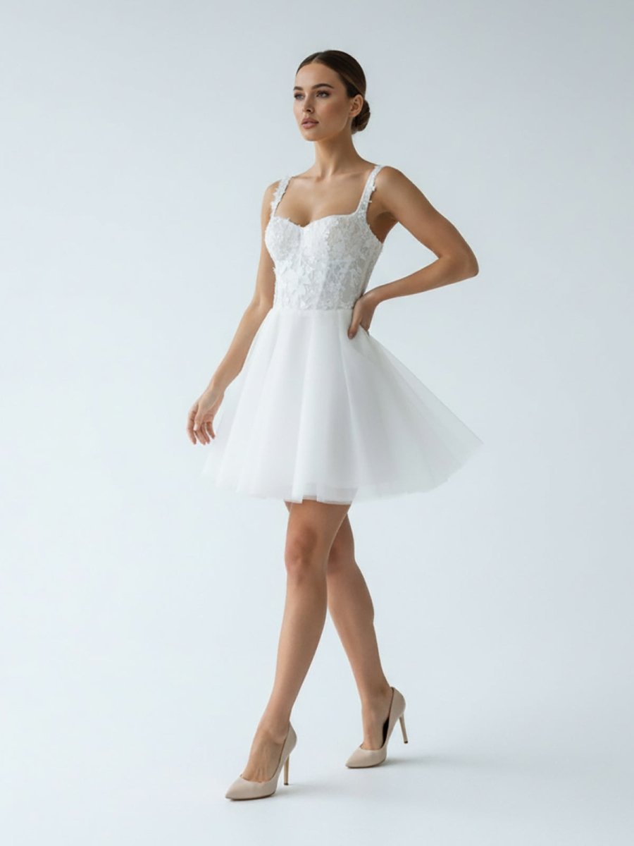 KissDress-Kalina  Elegant A-Line Sweetheart Wedding Dress With Lace
