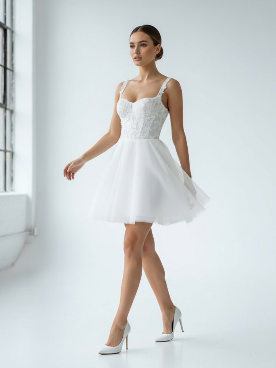 KissDress-Kalina  Elegant A-Line Sweetheart Wedding Dress With Lace