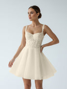 KissDress-Kalina  Elegant A-Line Sweetheart Wedding Dress With Lace