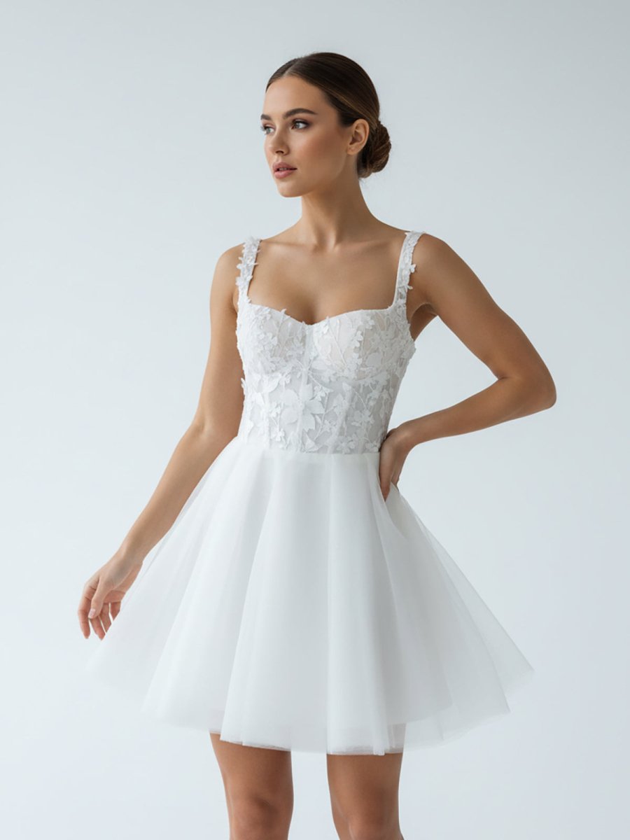 KissDress-Kalina  Elegant A-Line Sweetheart Wedding Dress With Lace