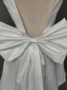 KissDress-Karelia  A-Line Satin V-Neck Short Wedding Dress with Large Bow