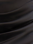 Lucy | Black Satin Off The Shoulder Short Homecoming Dress - KissProm