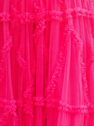 Lainey |A - Line Strapless Ruffles Long Formal Dress with Puff Sleeves - KissProm