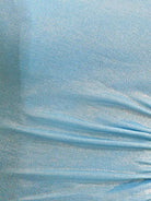 Marlene | Sparkly Blue Tight One Shoulder Hollow Out Pleated Metallic Homecoming Dress With Slit - KissProm