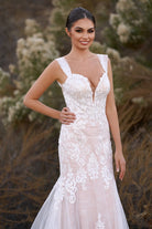 Lorette | Mermaid Off the Shoulder Lace Wedding Dresses with Train - KissProm