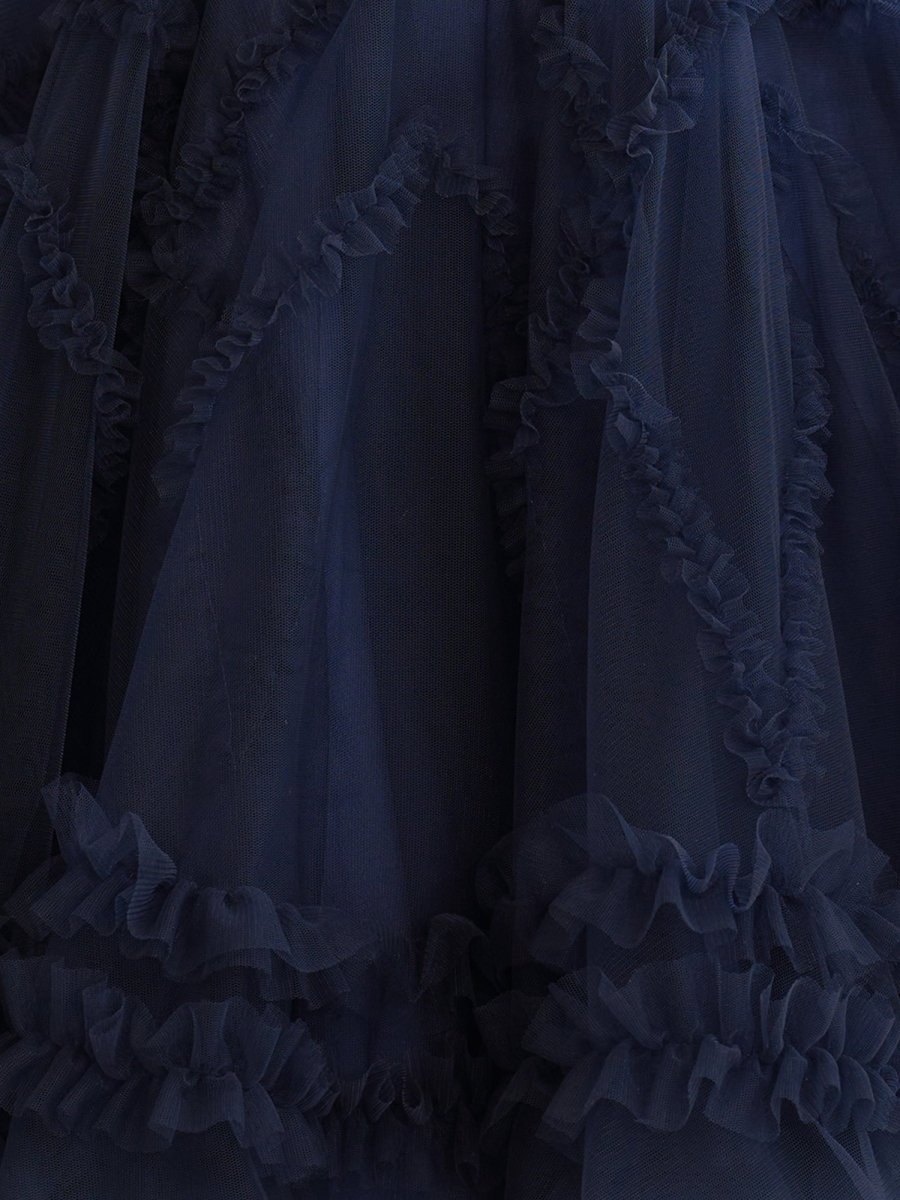 Naomi | A Line Sweetheart Puff Sleeves Short Homecoming Dress With Ruffles - KissProm