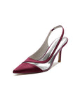 Party Pointed Toe Slingback Strap High Heels