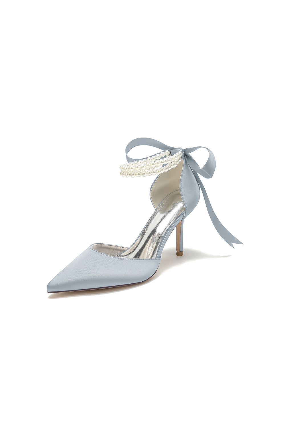 Pointed Toe Party Shoes with Ribbon Tie