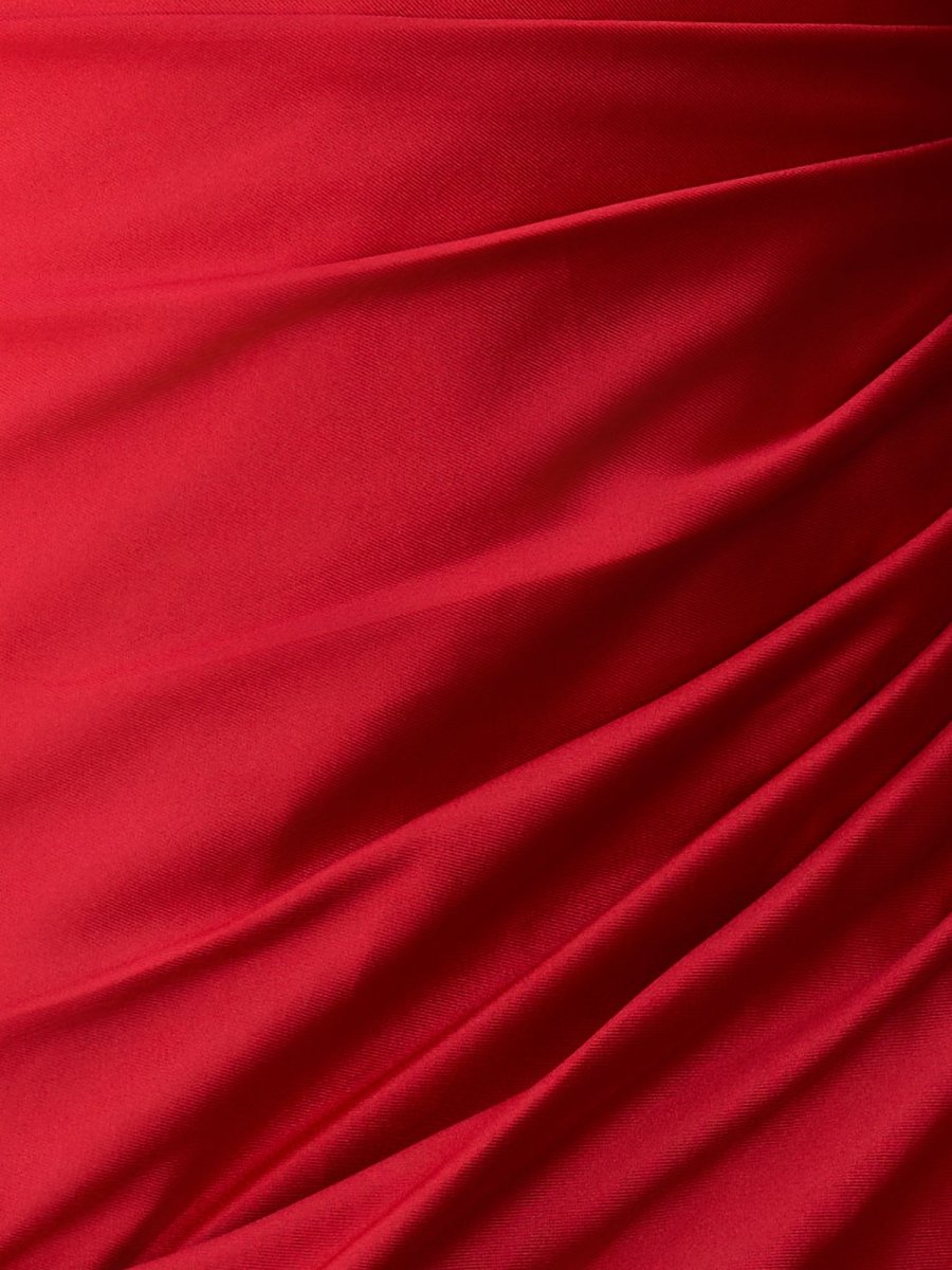Gia |Sheath Deep V Neck Pleated Satin Homecoming Dress - KissProm