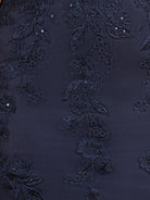 Laelia | Navy Blue Sheath Short Homecoming Dress With Appliques - KissDress