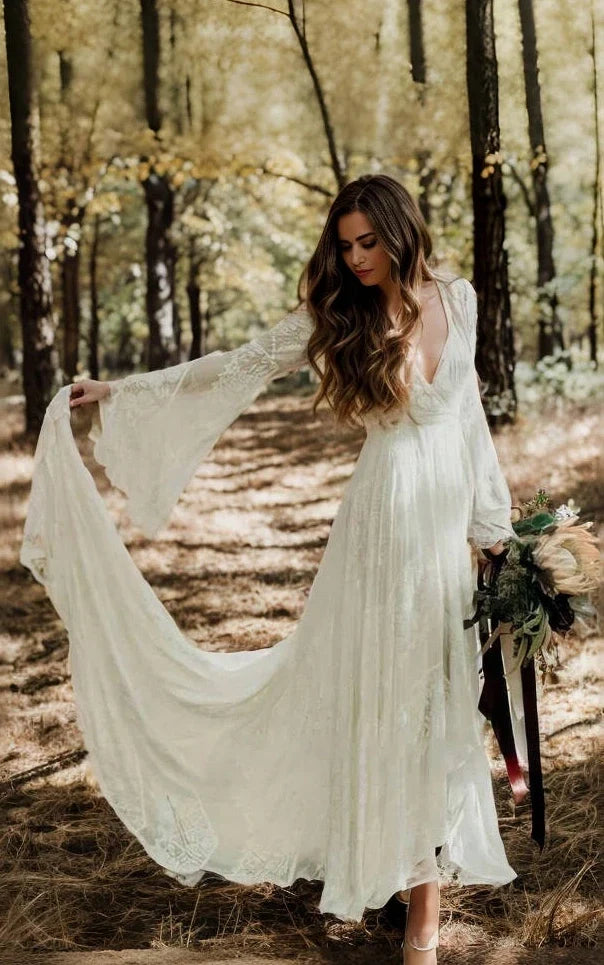 Simple bohemian dress top