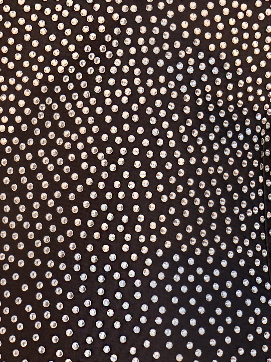 Calliope |Bodycon Black Beaded Satin Homecoming Dress - KissProm