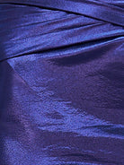 Dottie | Strapless Metallic Royal Blue Keyhole Ruched Tight Homecoming Dress - KissProm