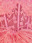 Amina |Sheath Sweetheart Lace Feather Skirt Homecoming Dress - KissProm