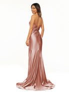 Abby | Sweetheart Fuchsia Pleated Mermaid Long Prom Dress - KissProm
