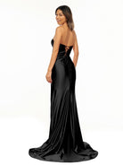 Abby | Sweetheart Fuchsia Pleated Mermaid Long Prom Dress - KissProm