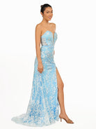 Alexandria |Mermaid Sweetheart Lace Prom Dress with Detachable Sleeves - KissProm