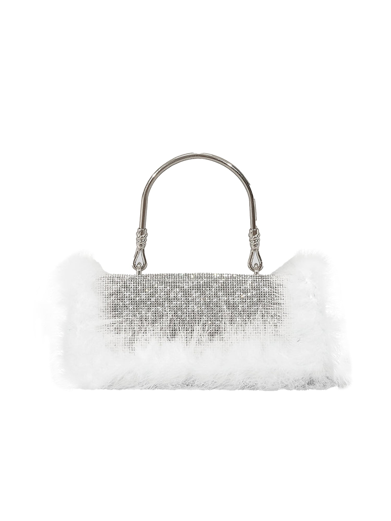 Women¡¯s Furry Rhionestones Evening Clutch Bags