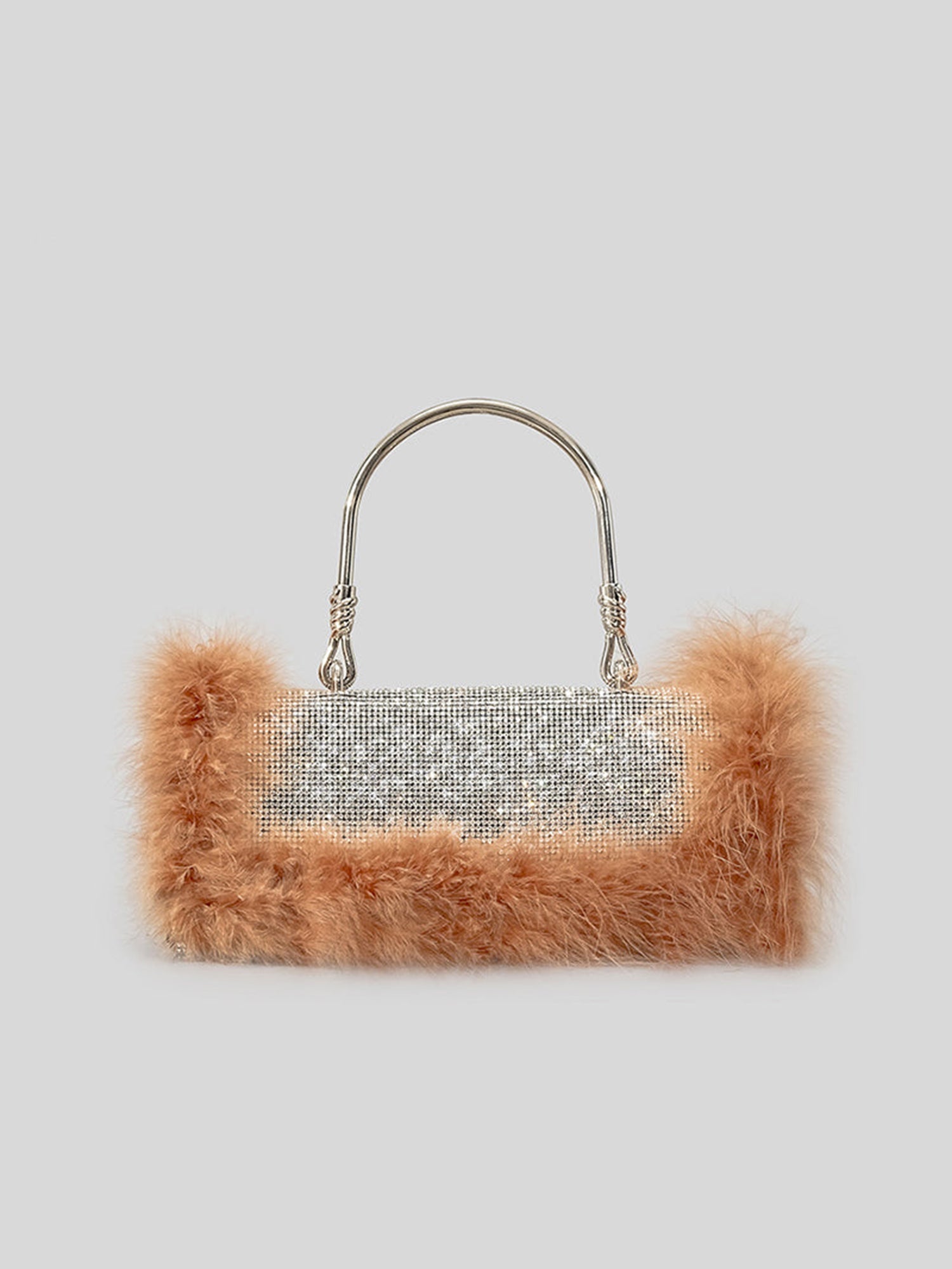 Women¡¯s Furry Rhionestones Evening Clutch Bags