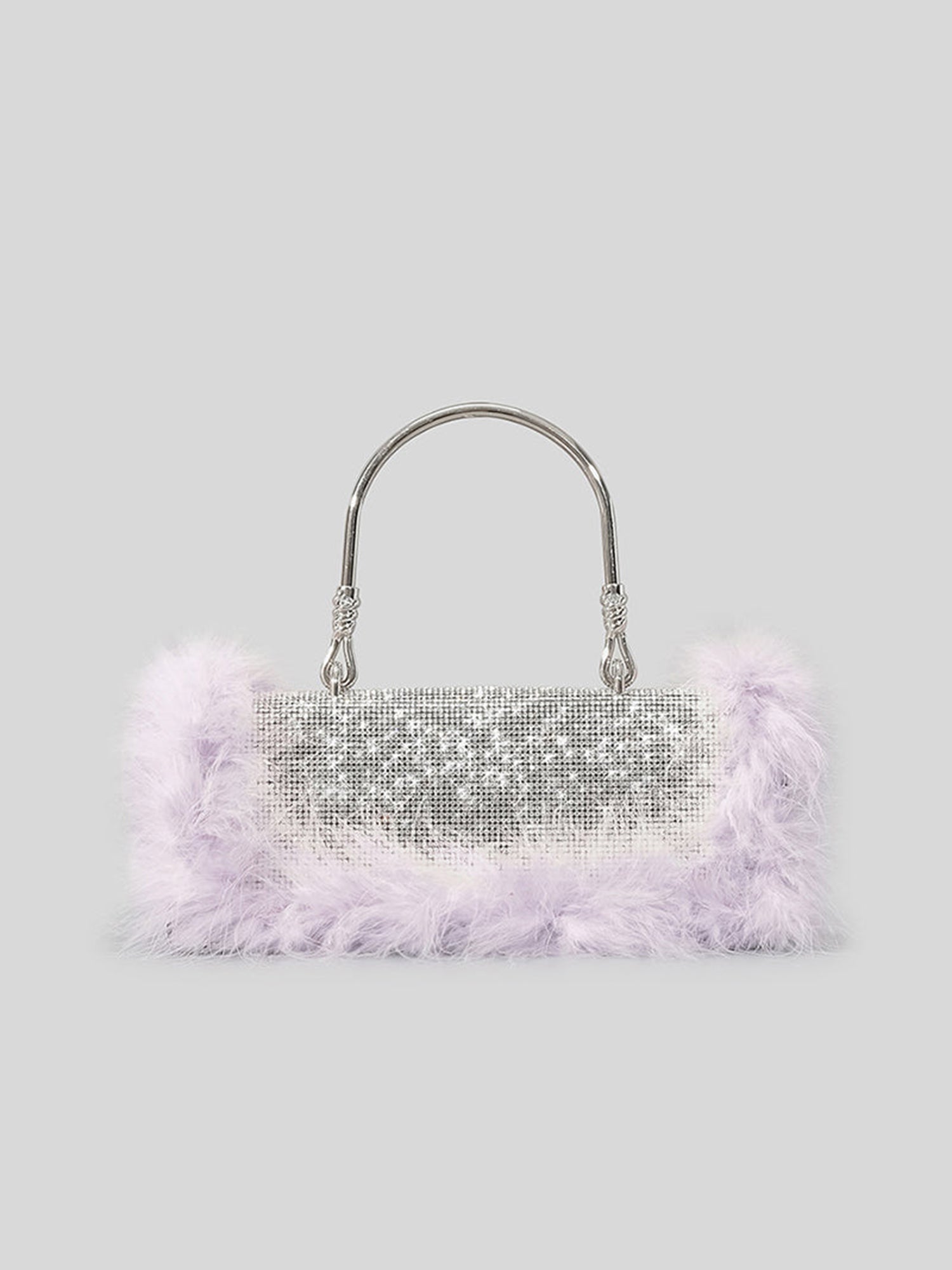 Women¡¯s Furry Rhionestones Evening Clutch Bags