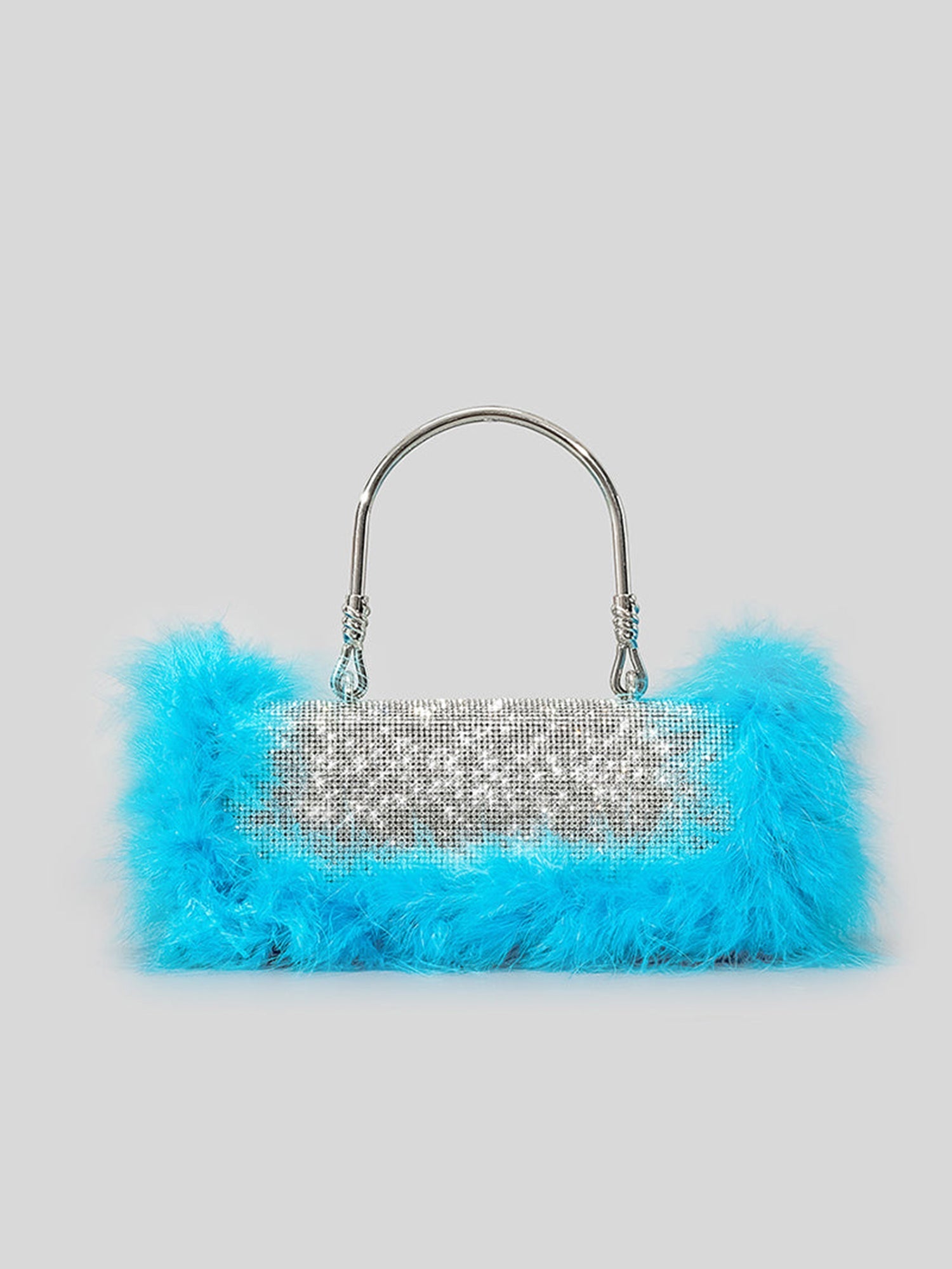 Women¡¯s Furry Rhionestones Evening Clutch Bags