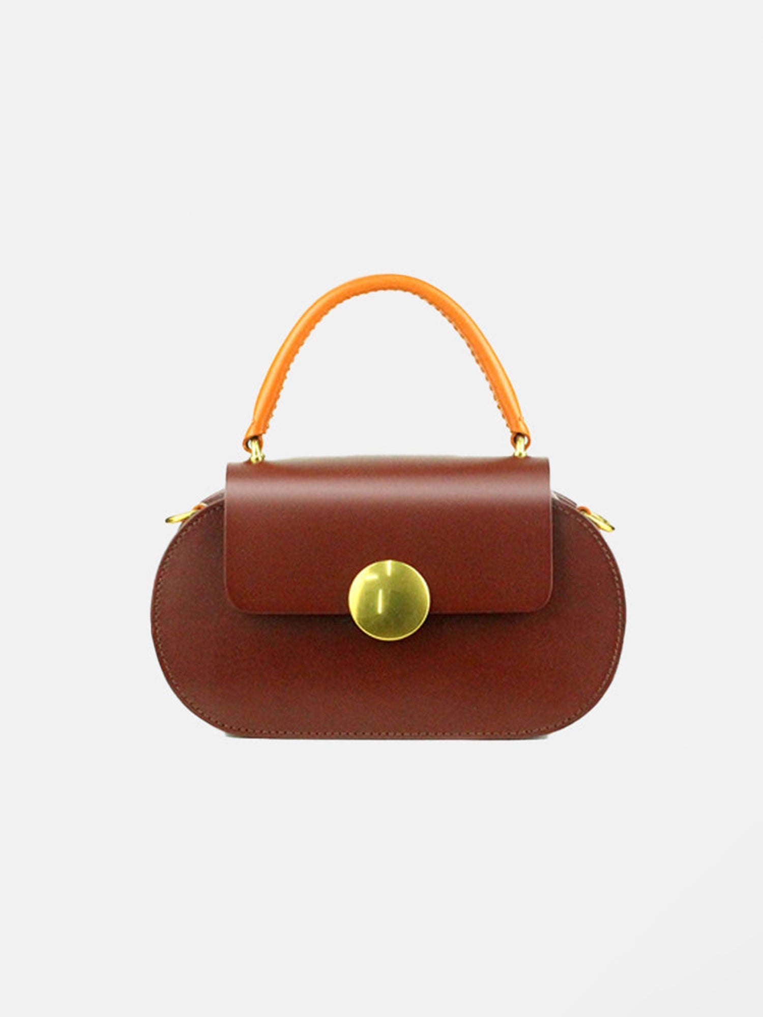 Women¡¯s Mini Flap Genuine Leather Clutch Bags with Crossbody Strap